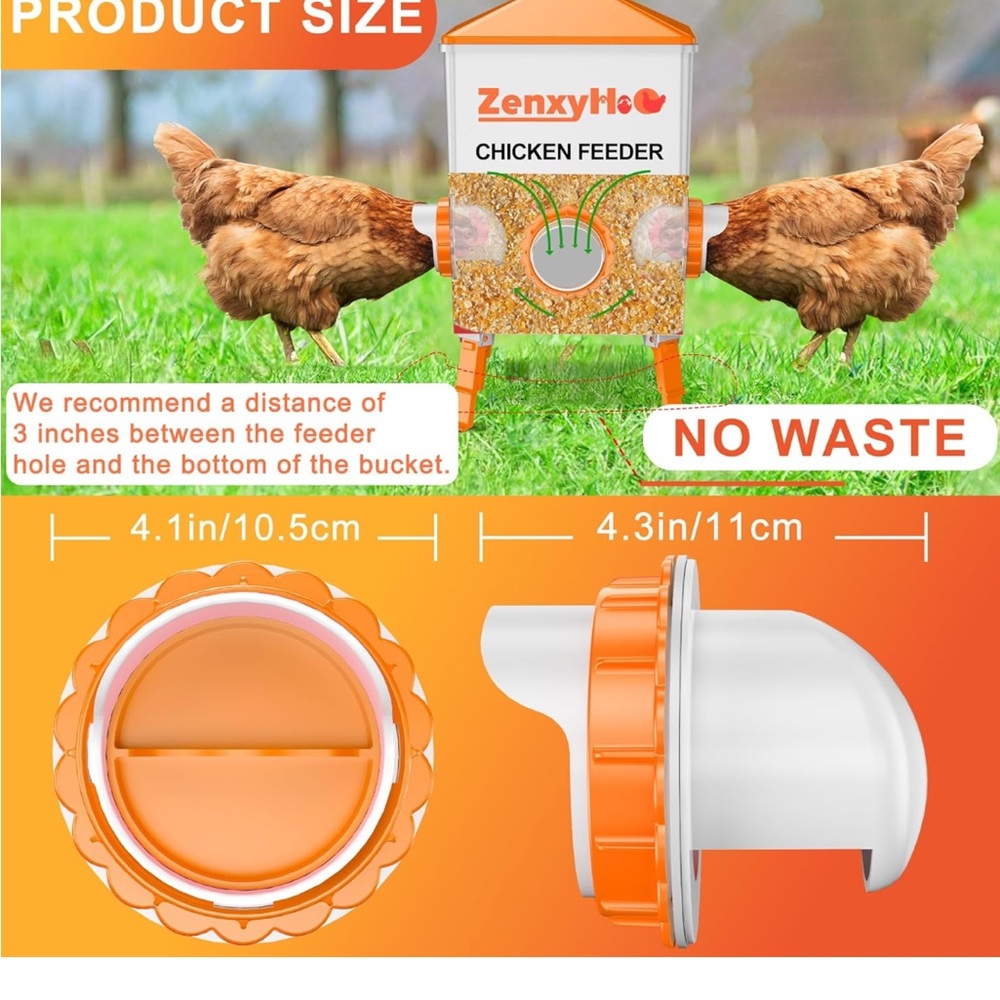 Orange Chicken Feeder